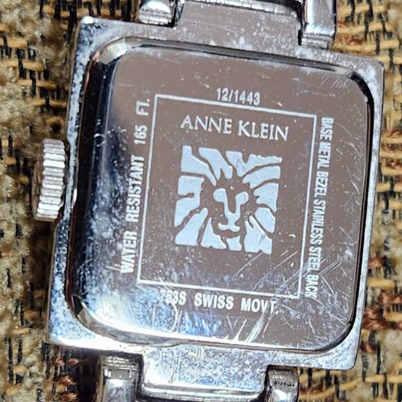 Anne Klein Women 12/1443 MOP Dial Swiss Full Pave Quartz Analog Watch 6 3/4" - Picture 5 of 14